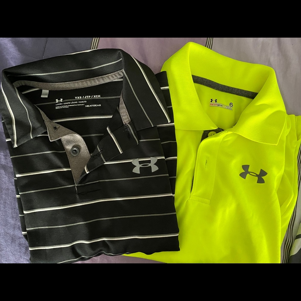 2 Boys Under Armour Polos